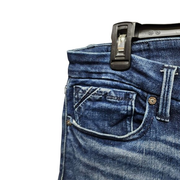 Buckle Black Womens 33x32 Fit no 53 Skinny Jeans Blue Dark Wash Denim Pockets - Picture 7 of 16